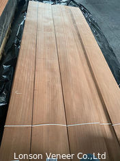 Le bois de Sapele de meubles de 0.45MM plaquent la catégorie coupée plate du panneau C de Sapelli