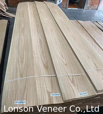 Panneau de placage en chêne rouge coupé en couronne 0,5 mm placage en bois Porte de meubles de qualité AA