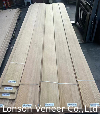 Panneau de placage de chêne rouge coupé en quart d'épaisseur de mobilier de qualité AAA 0,5 mm
