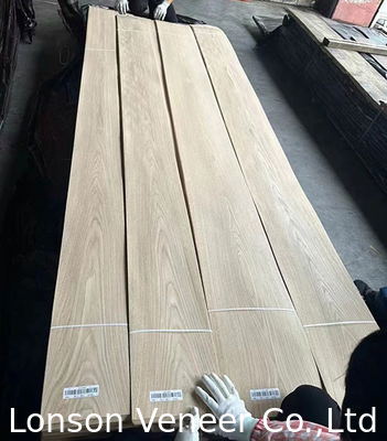 Naturel 0,4 mm Veneur de chêne blanc américain 10 mm de largeur Appliquer au contreplaqué