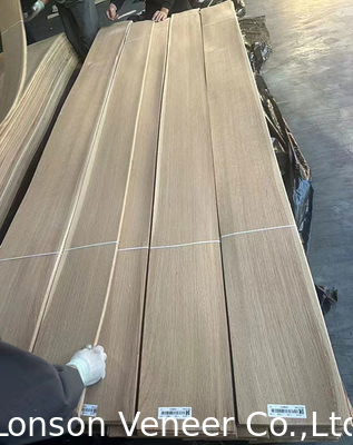 Faisceau de bois naturel de qualité AA de chêne européen Épaisseur 0,5 mm ≥ 245 cm Longueur