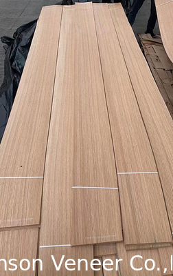 Panneau de placage en chêne rouge coupé par quart 0,5 mm placage en bois de qualité AAA