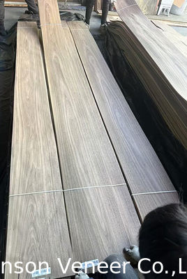 Coupe couronne American Walnut Veneer Grade AA naturel Épaisseur 0,42 mm Couleur légère